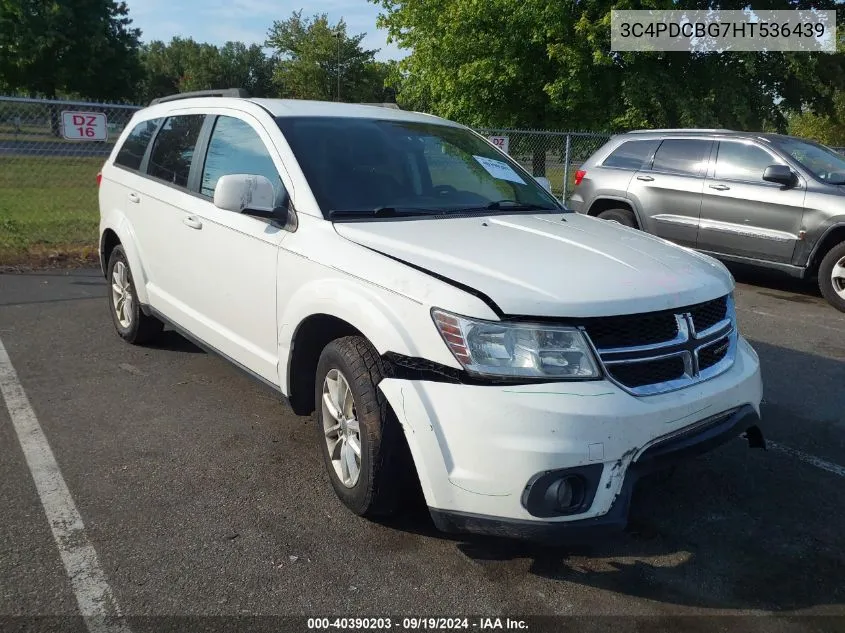 2017 Dodge Journey Sxt VIN: 3C4PDCBG7HT536439 Lot: 40390203