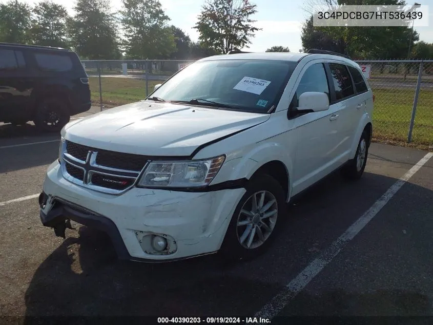 2017 Dodge Journey Sxt VIN: 3C4PDCBG7HT536439 Lot: 40390203