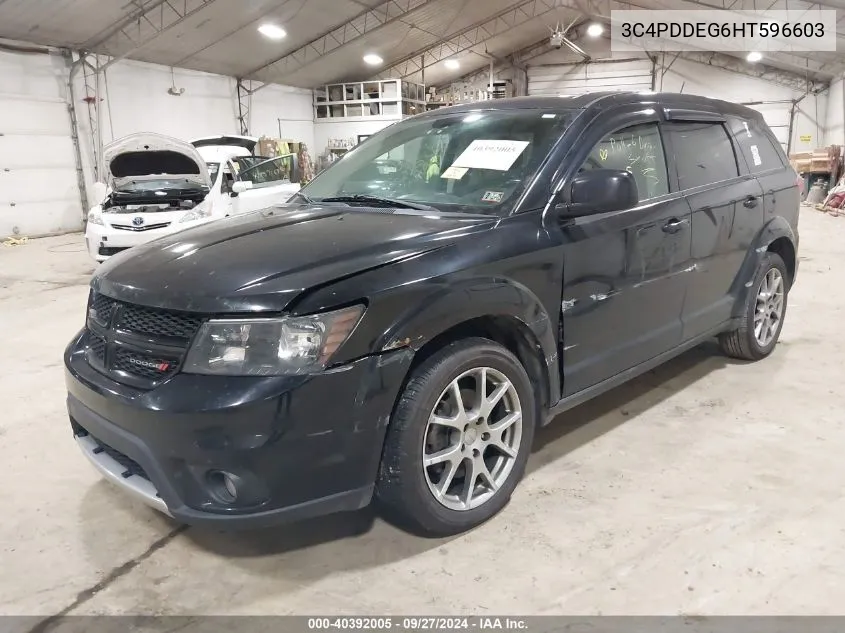 2017 Dodge Journey Gt Awd VIN: 3C4PDDEG6HT596603 Lot: 40392005