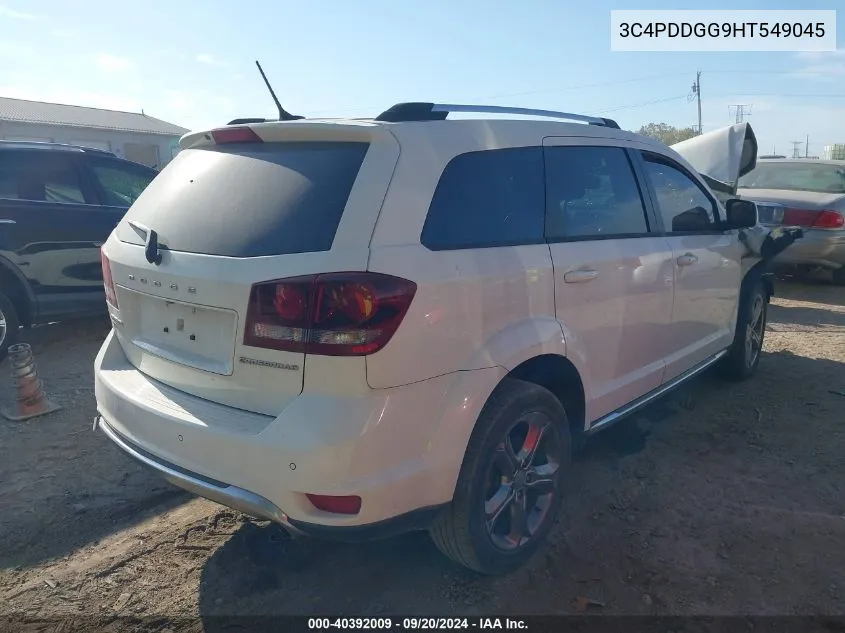 2017 Dodge Journey Crossroad Plus Awd VIN: 3C4PDDGG9HT549045 Lot: 40392009