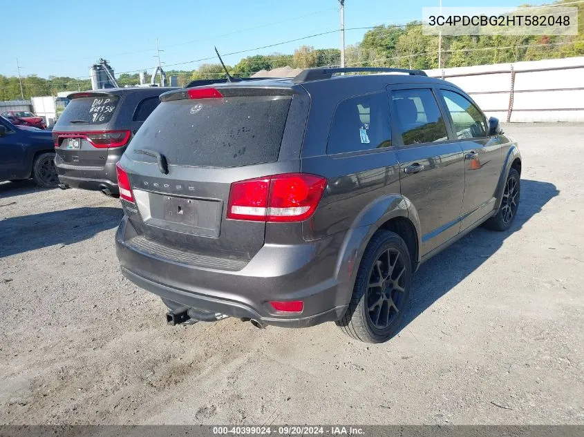 2017 Dodge Journey Sxt VIN: 3C4PDCBG2HT582048 Lot: 40399024