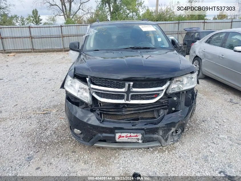 2017 Dodge Journey Sxt VIN: 3C4PDCBG9HT537303 Lot: 40409144