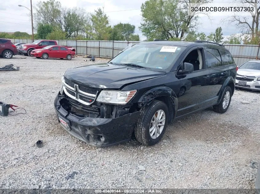 2017 Dodge Journey Sxt VIN: 3C4PDCBG9HT537303 Lot: 40409144