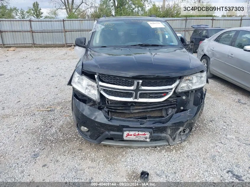 2017 Dodge Journey Sxt VIN: 3C4PDCBG9HT537303 Lot: 40409144