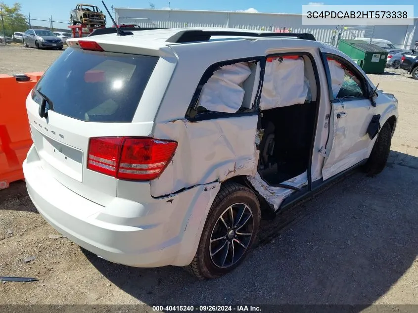 2017 Dodge Journey Se VIN: 3C4PDCAB2HT573338 Lot: 40415240