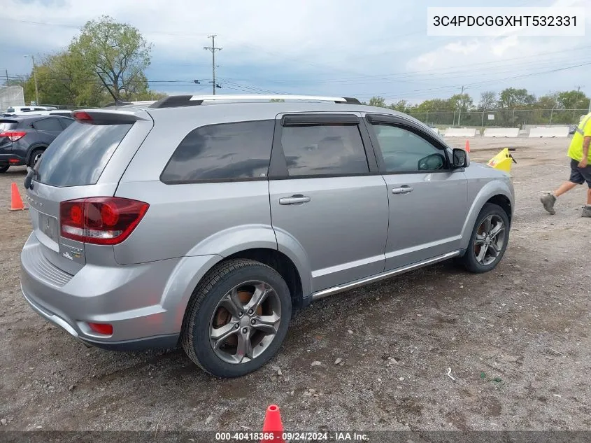 2017 Dodge Journey Crossroad Plus VIN: 3C4PDCGGXHT532331 Lot: 40418366