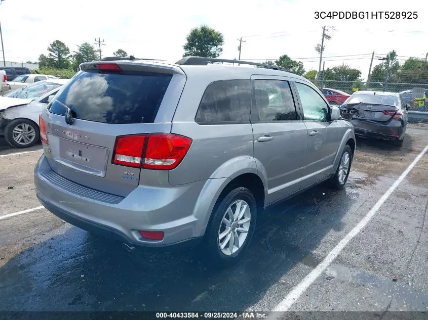 2017 Dodge Journey Sxt Awd VIN: 3C4PDDBG1HT528925 Lot: 40433584