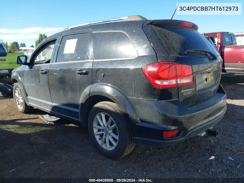 2017 Dodge Journey Sxt VIN: 3C4PDCBB7HT612973 Lot: 40435805