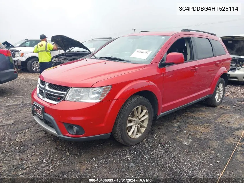 3C4PDDBG4HT525114 2017 Dodge Journey Sxt Awd