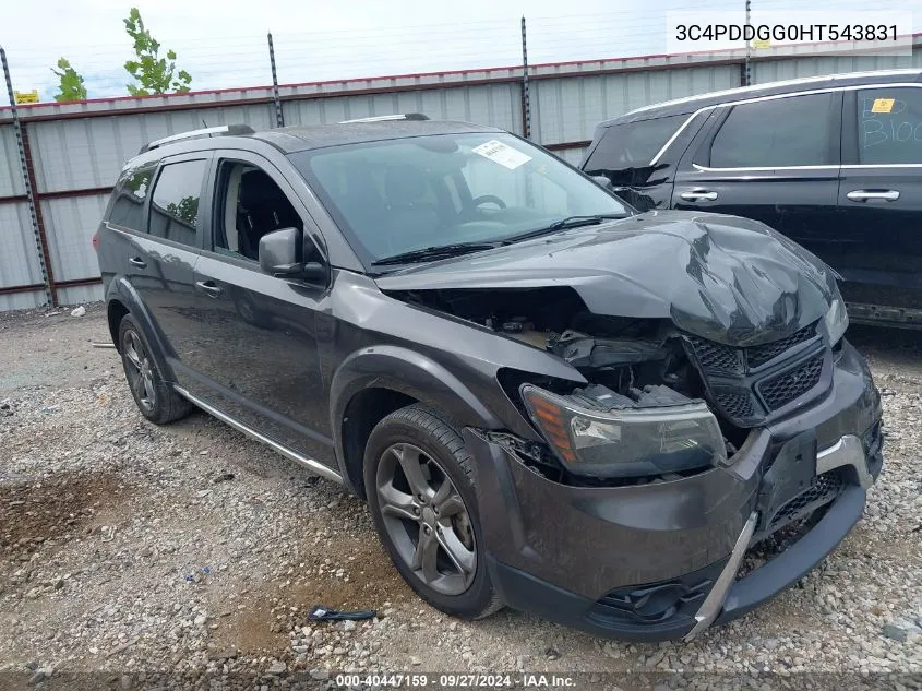 2017 Dodge Journey Crossroad Plus Awd VIN: 3C4PDDGG0HT543831 Lot: 40447159