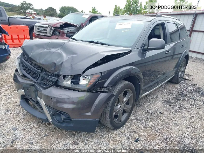 2017 Dodge Journey Crossroad Plus Awd VIN: 3C4PDDGG0HT543831 Lot: 40447159