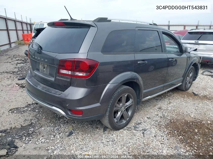 2017 Dodge Journey Crossroad Plus Awd VIN: 3C4PDDGG0HT543831 Lot: 40447159