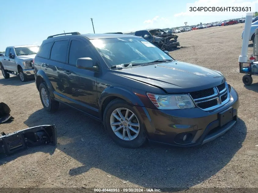 2017 Dodge Journey Sxt VIN: 3C4PDCBG6HT533631 Lot: 40448953