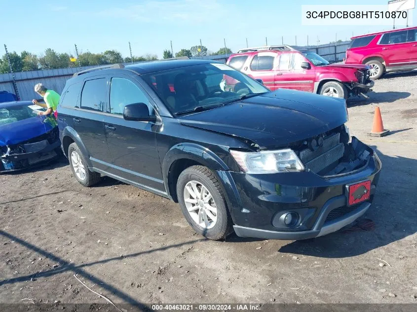 2017 Dodge Journey Sxt VIN: 3C4PDCBG8HT510870 Lot: 40463021