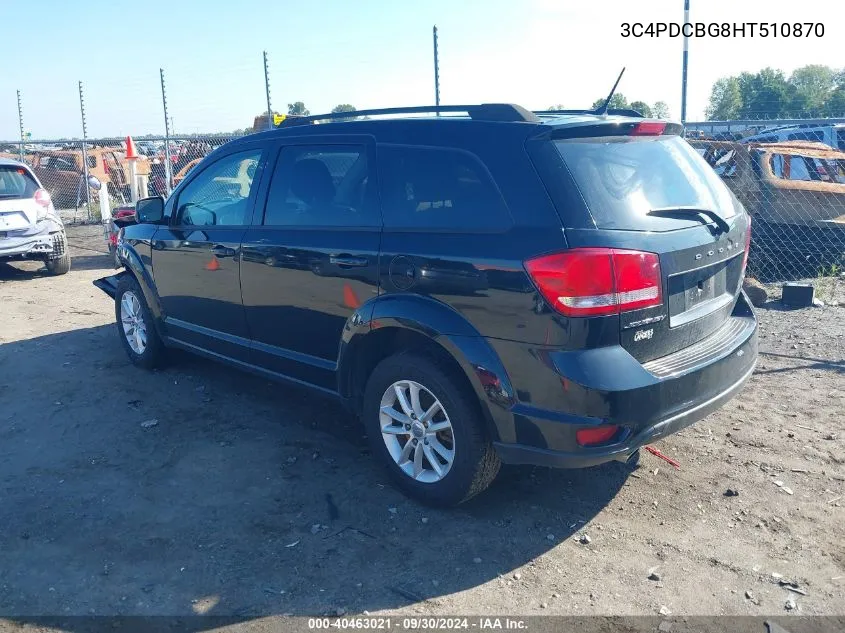 3C4PDCBG8HT510870 2017 Dodge Journey Sxt