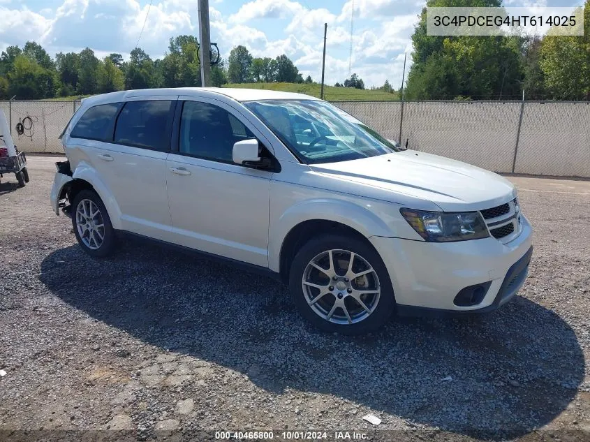 2017 Dodge Journey Gt VIN: 3C4PDCEG4HT614025 Lot: 40465800