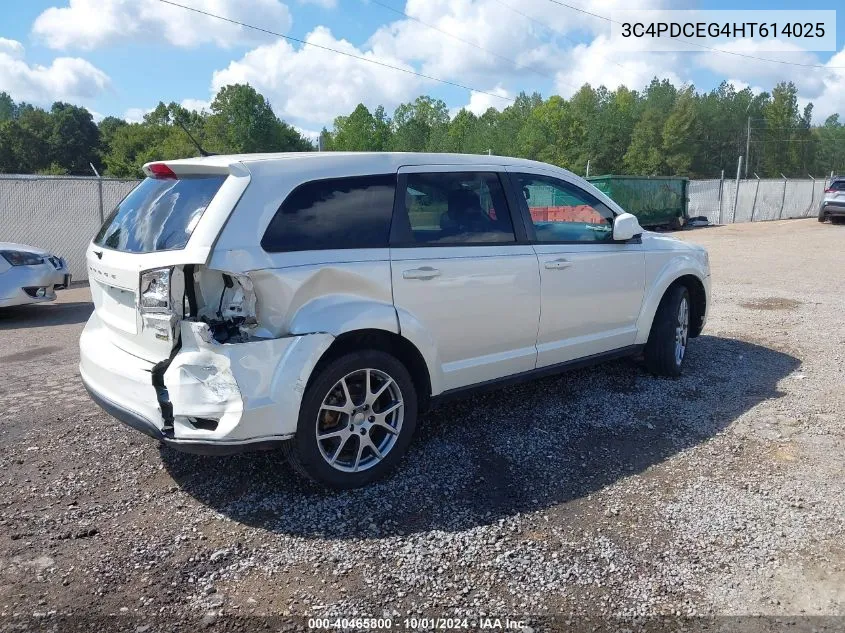 2017 Dodge Journey Gt VIN: 3C4PDCEG4HT614025 Lot: 40465800