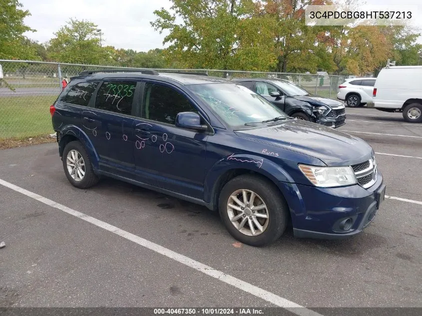 2017 Dodge Journey Sxt VIN: 3C4PDCBG8HT537213 Lot: 40467350