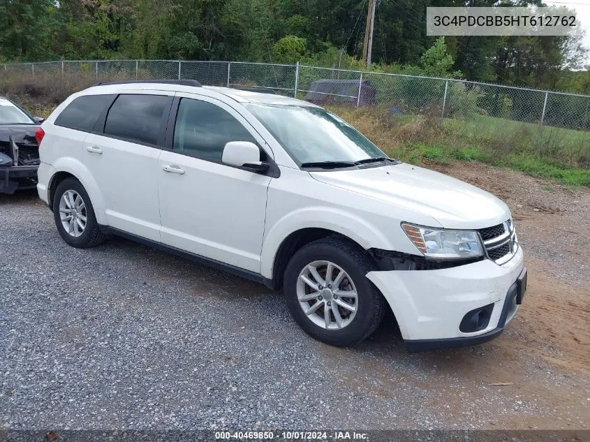 2017 Dodge Journey Sxt VIN: 3C4PDCBB5HT612762 Lot: 40469850