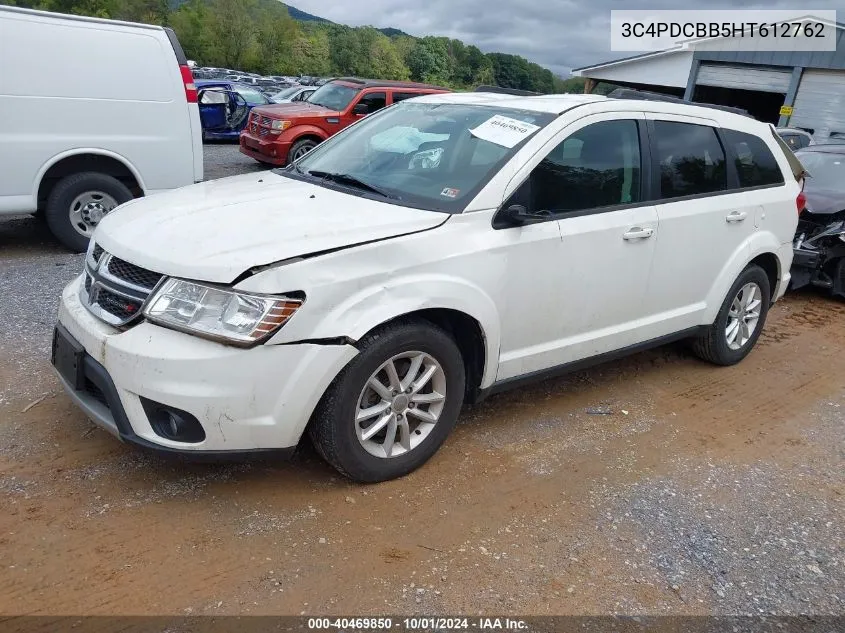 2017 Dodge Journey Sxt VIN: 3C4PDCBB5HT612762 Lot: 40469850