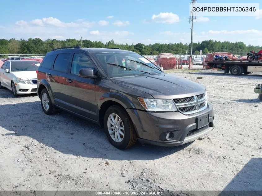 2017 Dodge Journey Sxt VIN: 3C4PDCBB9HT506346 Lot: 40470846