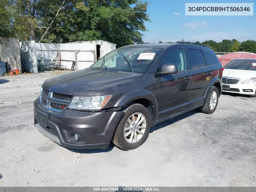 2017 Dodge Journey Sxt VIN: 3C4PDCBB9HT506346 Lot: 40470846