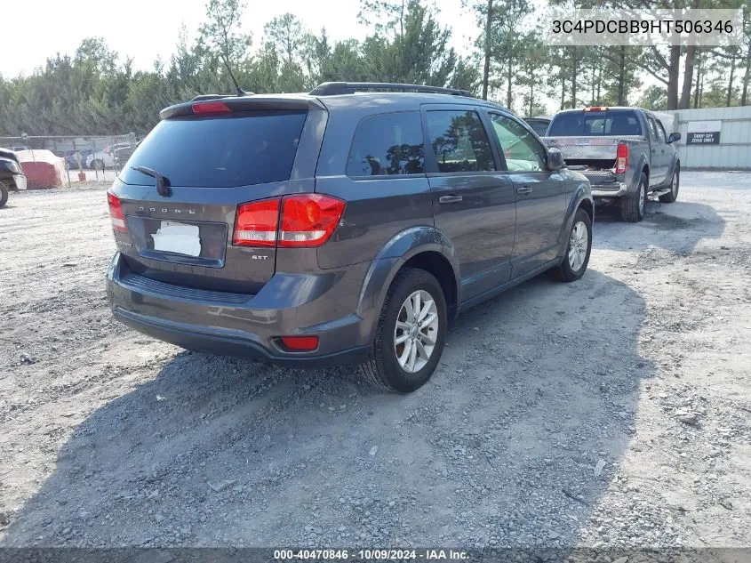 2017 Dodge Journey Sxt VIN: 3C4PDCBB9HT506346 Lot: 40470846