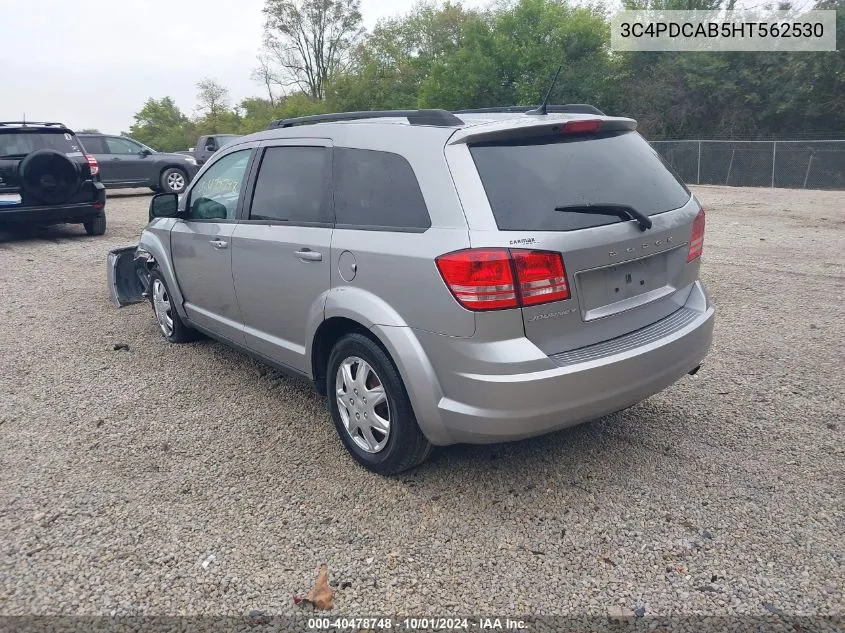 2017 Dodge Journey Se VIN: 3C4PDCAB5HT562530 Lot: 40478748