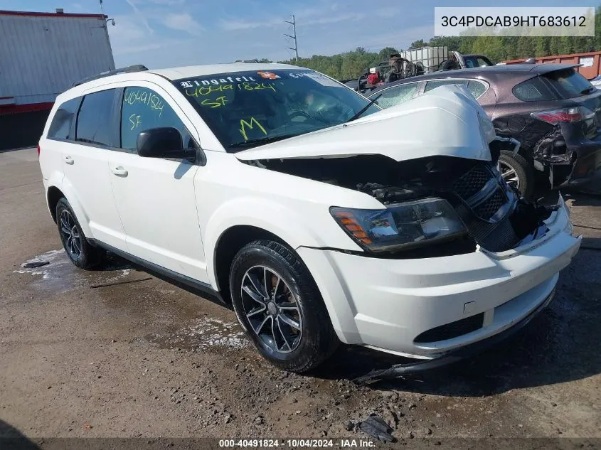 3C4PDCAB9HT683612 2017 Dodge Journey Se