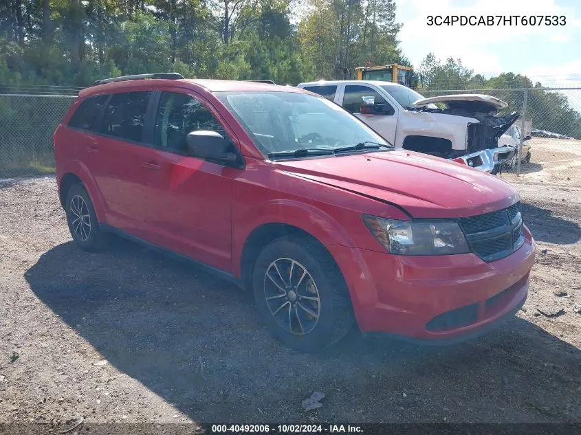 3C4PDCAB7HT607533 2017 Dodge Journey Se