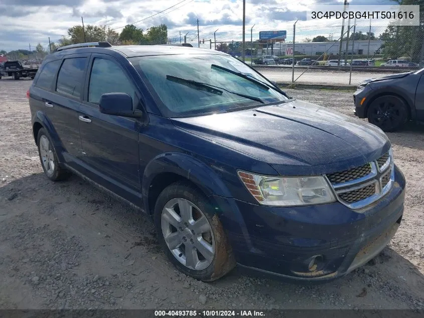 2017 Dodge Journey Sxt VIN: 3C4PDCBG4HT501616 Lot: 40493785