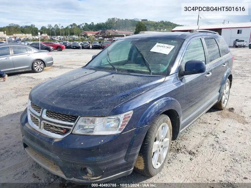 2017 Dodge Journey Sxt VIN: 3C4PDCBG4HT501616 Lot: 40493785