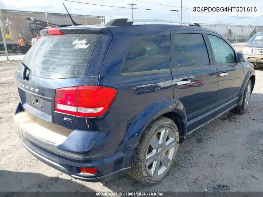 2017 Dodge Journey Sxt VIN: 3C4PDCBG4HT501616 Lot: 40493785