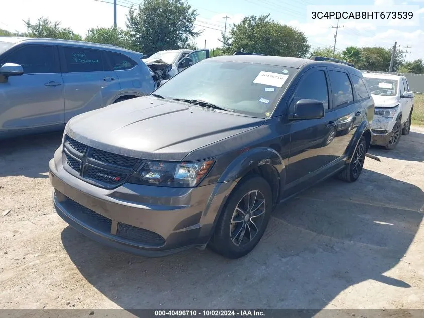 2017 Dodge Journey Se VIN: 3C4PDCAB8HT673539 Lot: 40496710