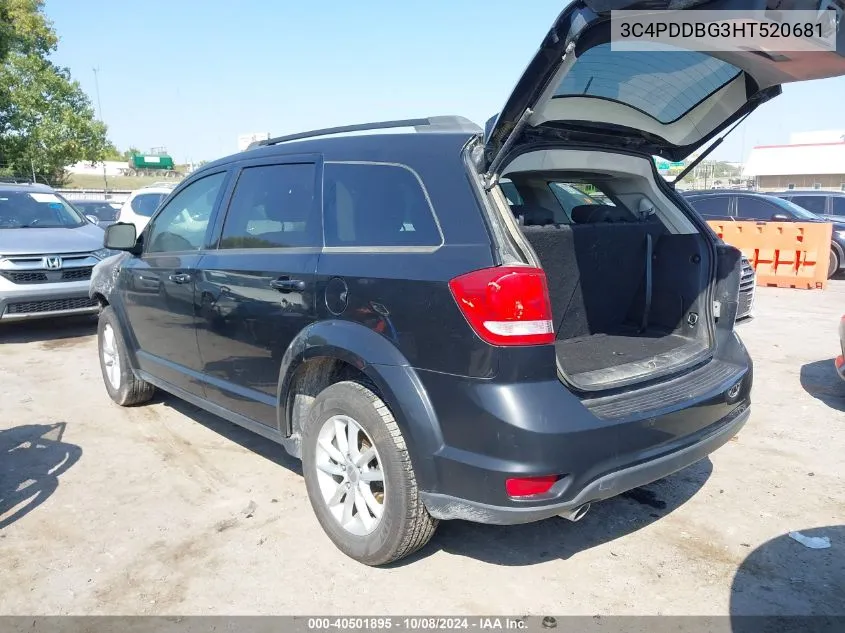 3C4PDDBG3HT520681 2017 Dodge Journey Sxt