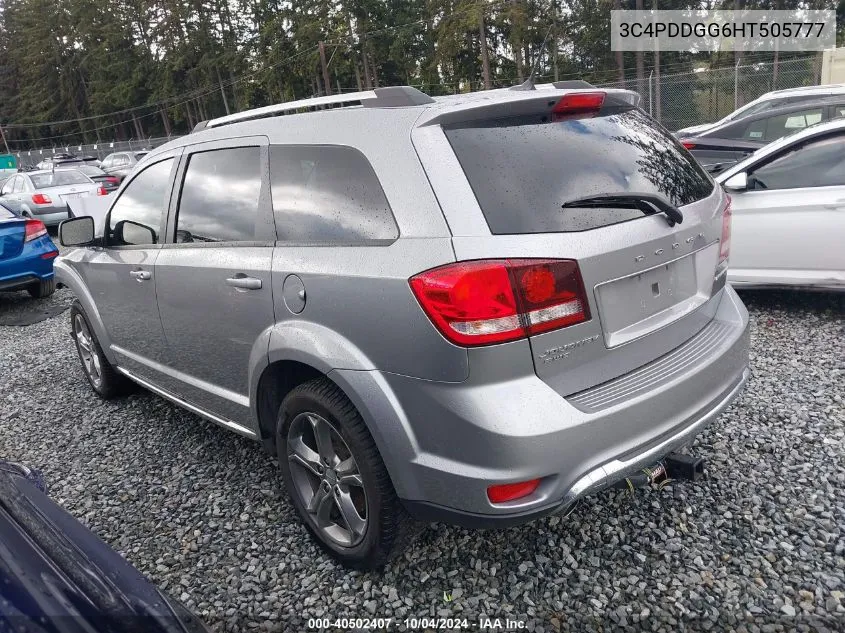 2017 Dodge Journey Crossroad Plus Awd VIN: 3C4PDDGG6HT505777 Lot: 40502407