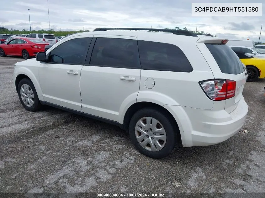 3C4PDCAB9HT551580 2017 Dodge Journey Se