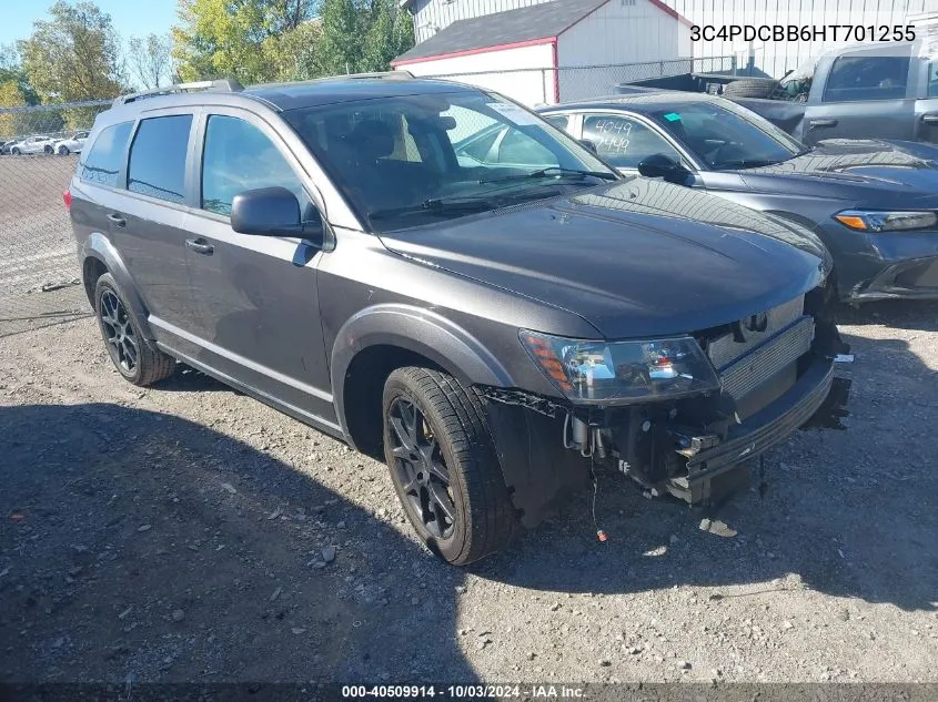 2017 Dodge Journey Sxt VIN: 3C4PDCBB6HT701255 Lot: 40509914