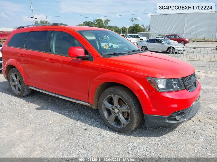 2017 Dodge Journey Crossroad Plus VIN: 3C4PDCGBXHT702224 Lot: 40512816