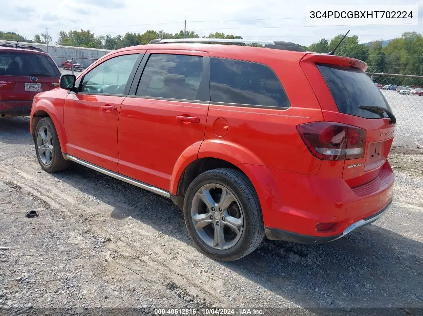 2017 Dodge Journey Crossroad Plus VIN: 3C4PDCGBXHT702224 Lot: 40512816