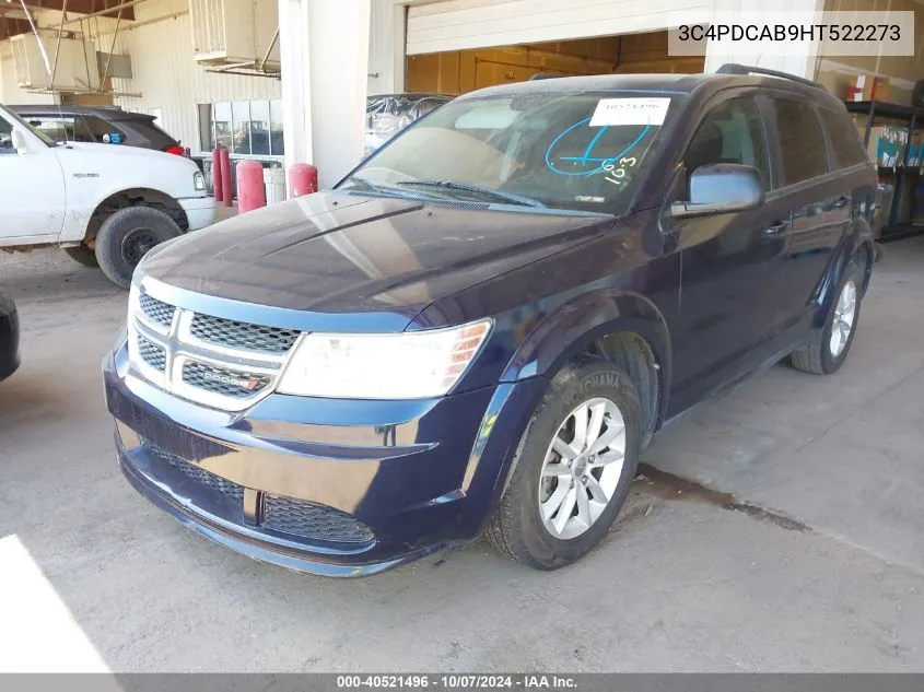 2017 Dodge Journey Se VIN: 3C4PDCAB9HT522273 Lot: 40521496