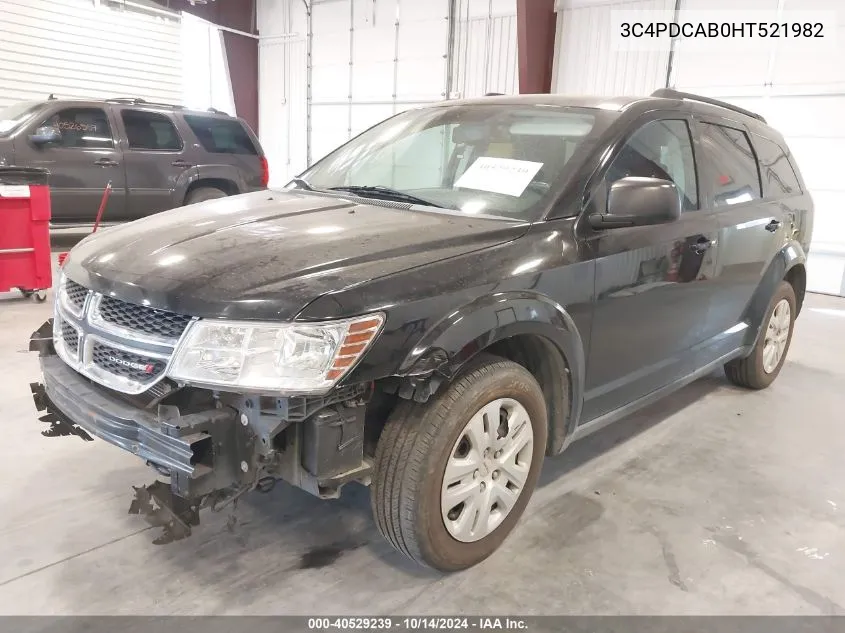 3C4PDCAB0HT521982 2017 Dodge Journey Se