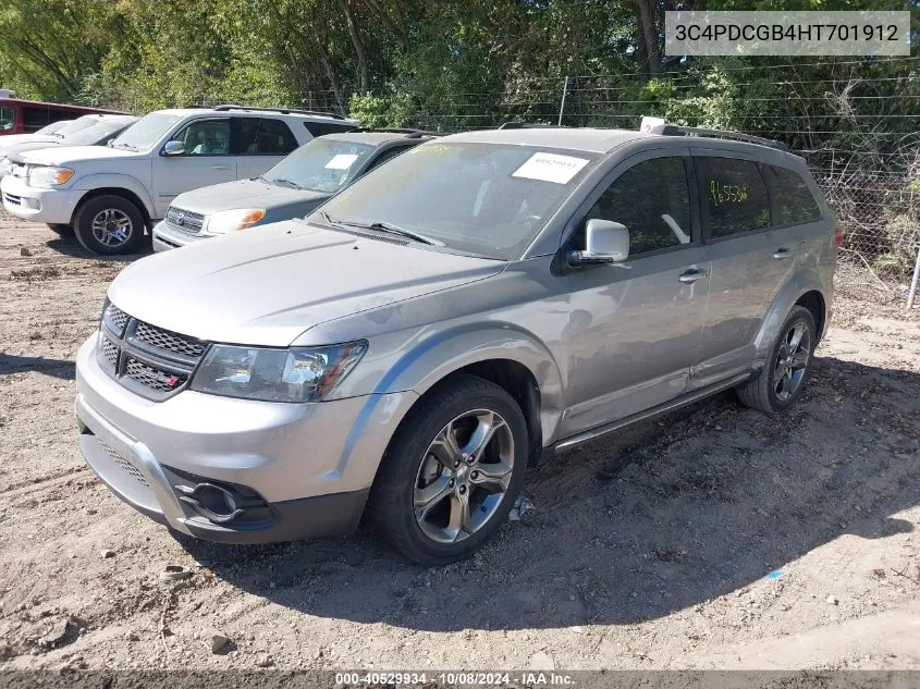 2017 Dodge Journey Crossroad Plus VIN: 3C4PDCGB4HT701912 Lot: 40529934