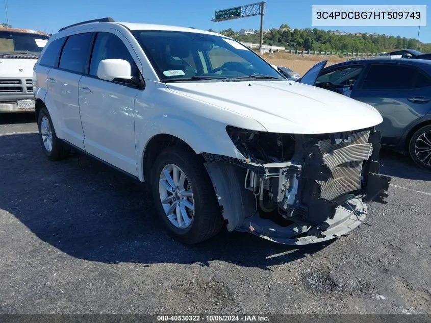 3C4PDCBG7HT509743 2017 Dodge Journey Sxt