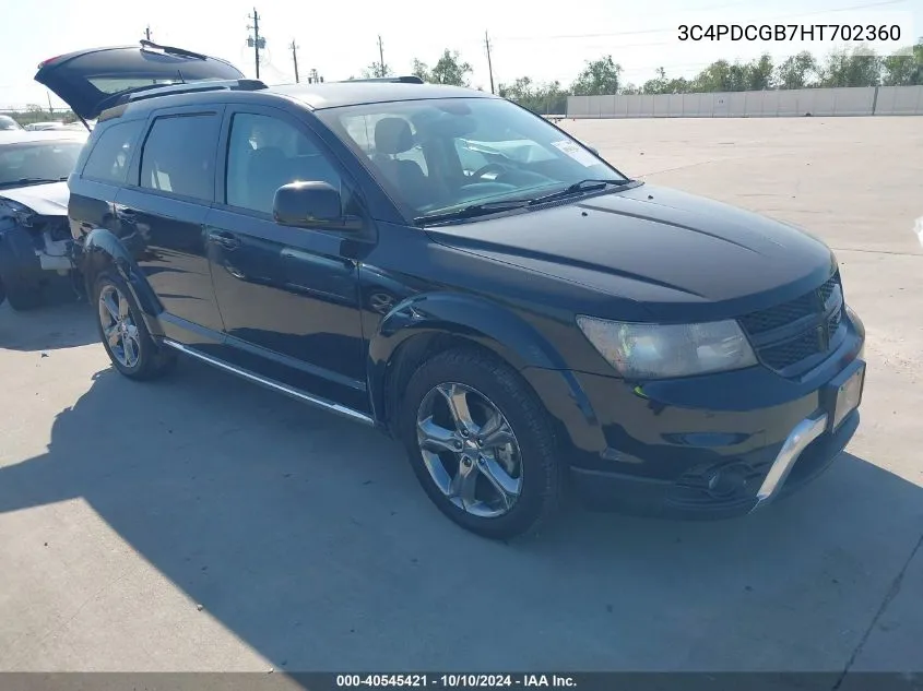 2017 Dodge Journey Crossroad Plus VIN: 3C4PDCGB7HT702360 Lot: 40545421