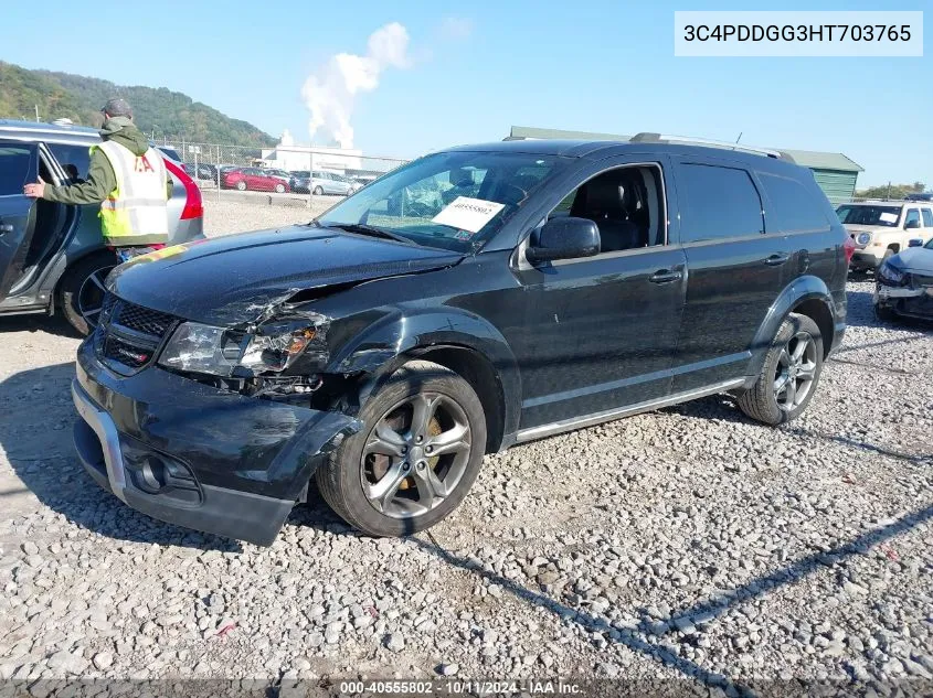 2017 Dodge Journey Crossroad VIN: 3C4PDDGG3HT703765 Lot: 40555802