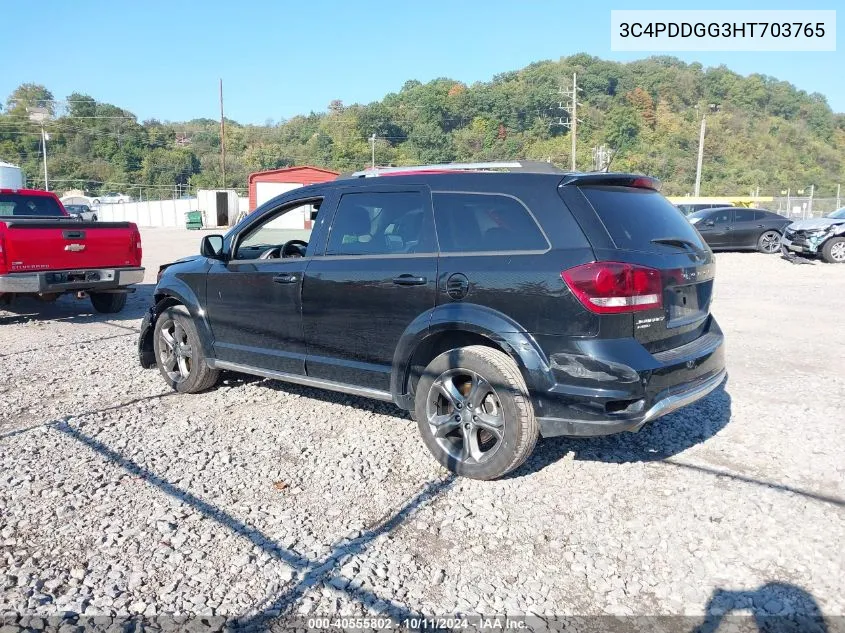 2017 Dodge Journey Crossroad VIN: 3C4PDDGG3HT703765 Lot: 40555802