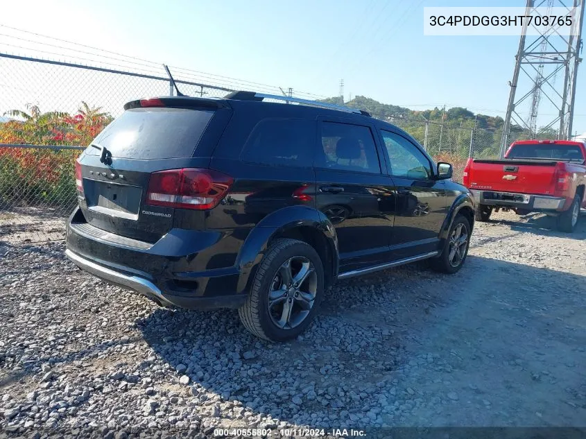 2017 Dodge Journey Crossroad VIN: 3C4PDDGG3HT703765 Lot: 40555802