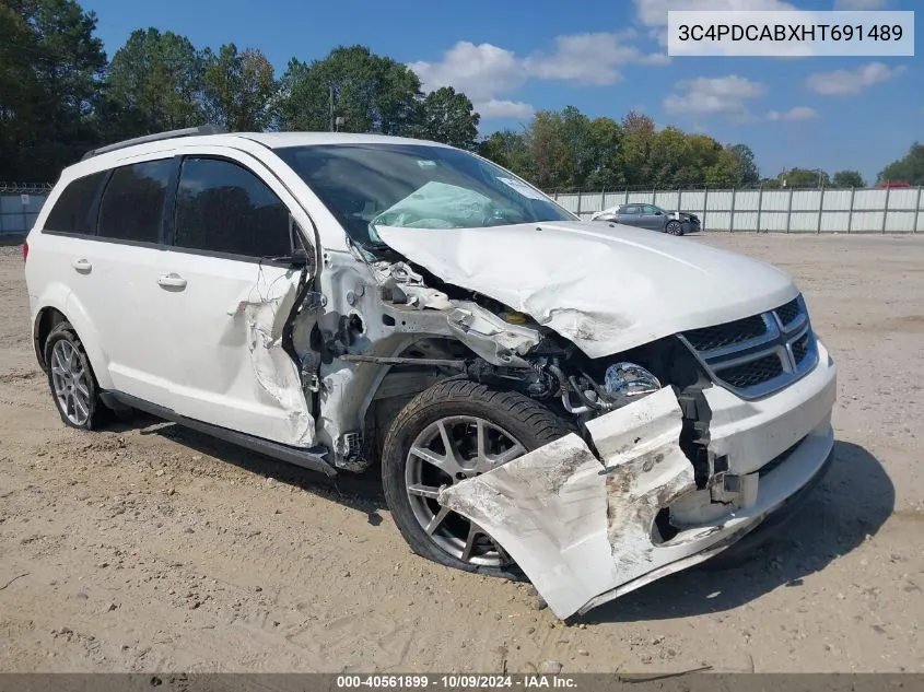 2017 Dodge Journey Se VIN: 3C4PDCABXHT691489 Lot: 40561899