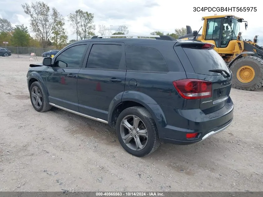 2017 Dodge Journey Crossroad Plus VIN: 3C4PDCGB4HT565975 Lot: 40565563